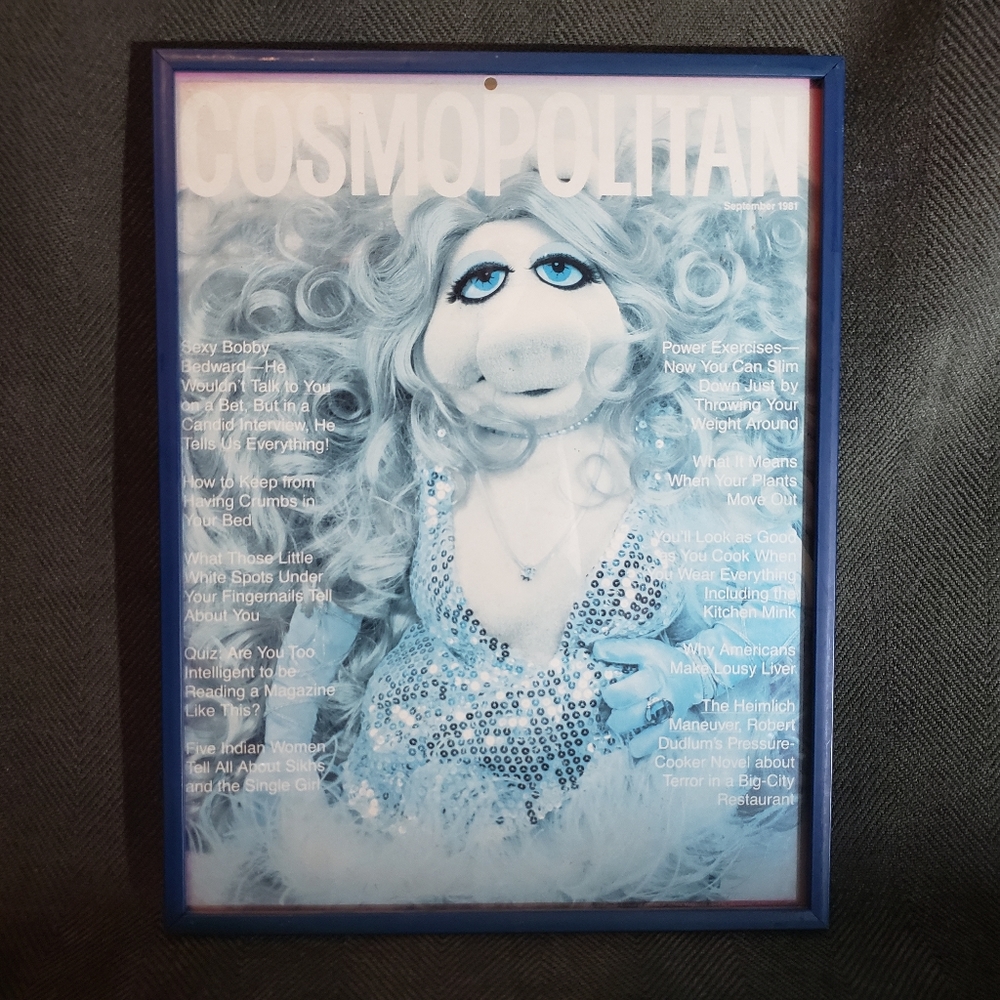 Vintage Cosmopolitan Miss Piggy cover